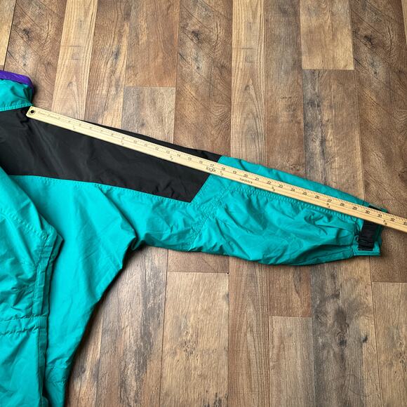 Vintage 90s Columbia Anorak Jacket Men's Large Green Water‎ Resistance 5276 - Picture 15 of 16